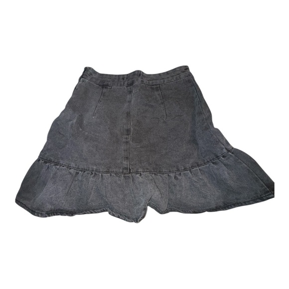 Forever 21 Charcoal Ruffled Mini Skirt - Picture 3 of 4